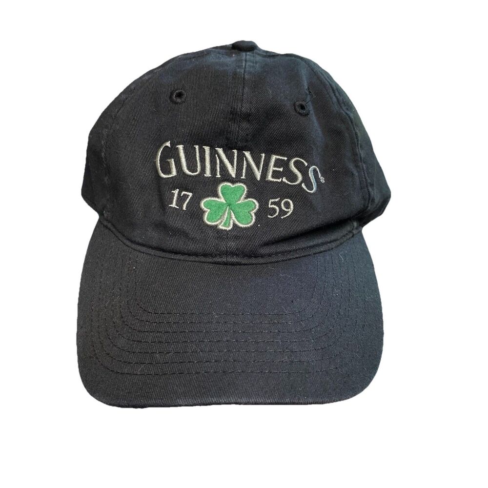 Guinness Hat Cap Beer Stout Black Irish Green Clover